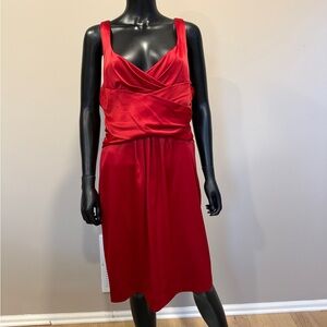Jones Wear Vibrant Red Midi Dress
